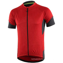 custom logo outdoor bicycle clothes red cycling jersey